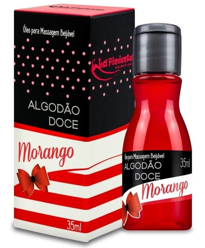 Oleo Gel Beijável Algodão Doce 35ml Óleo Corporal Sabores