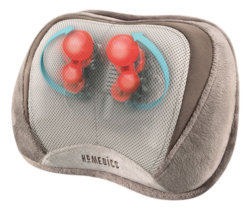 Almohada Masajeadora Shiatsu C/calor Y Vibración 3d Homedics