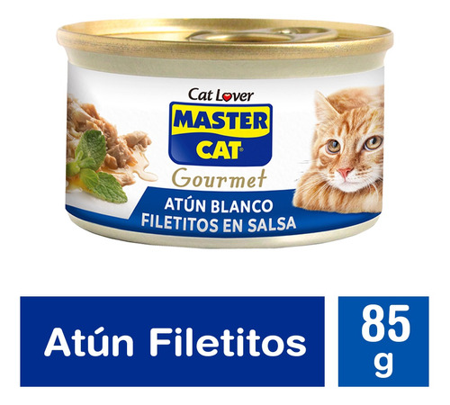 Master Cat Alimento Gato Atun  Blanco 85 Grs