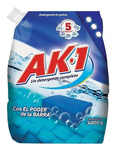 Detergente En Polvo Ak-1 X 3 Kg