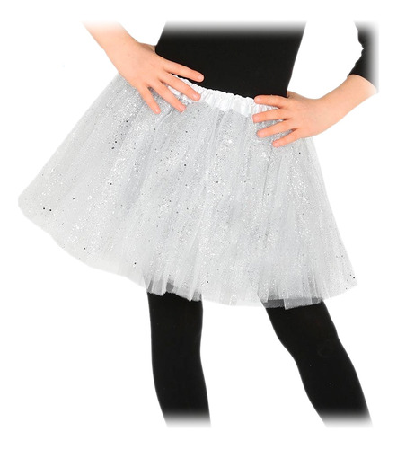 Tutú Escarchado Glitter Adulto 40cm Falda Ballet Disfraz