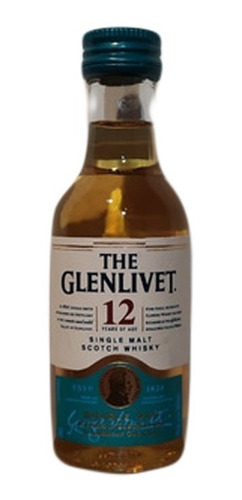 Miniatura Whisky The Glenlivet 12 Años Double Oak X50cc