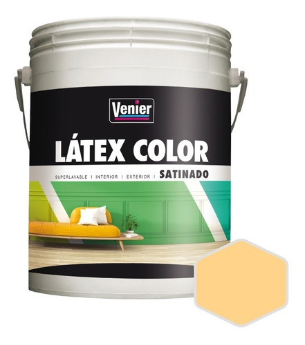 Látex Color Venier Interior/exterior Satinado | 1 Litro