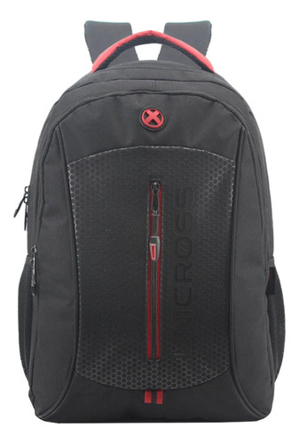 Mochila Espalda Urbana Unicross 18'' 62.3778 Color Negro 62.3778.1 Diseño De La Tela Liso