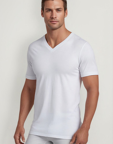 Camiseta Clásica Con Cuello En V De Undershirt Jockey Para H