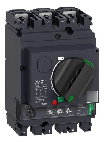 Disyuntor de motor termomagnético Schneider 3p 150a GV5p150f Frecuencia 50 Hz 60 Hz N Tiene voltaje