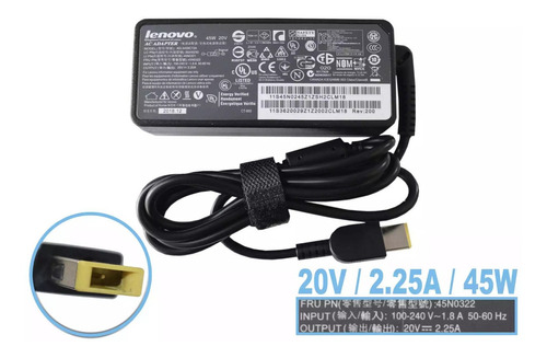 Cargador Para Laptop Lenovo 20v 2.25a 45w Usb