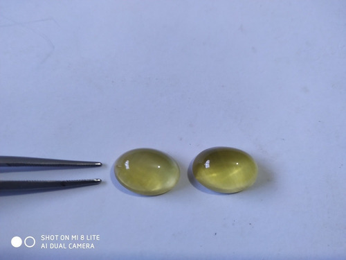Berilo Natural Extra Em Oval Com 13,5 Ct. Amarelo