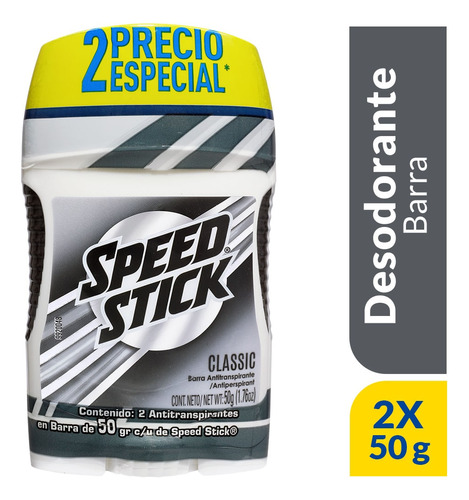 Oferta Desodorante Speed Stick Classic Hombre X 2und