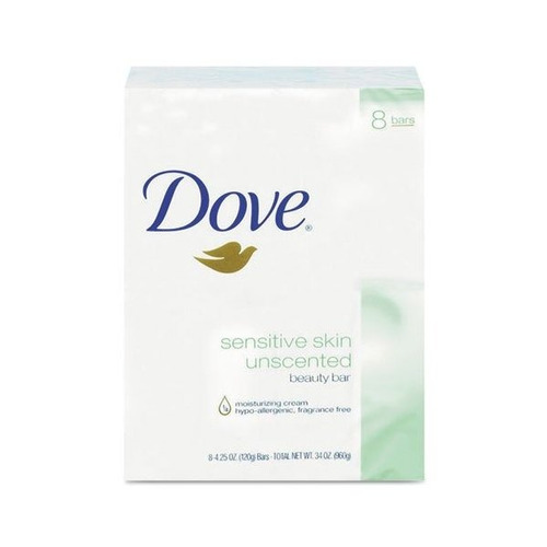 Dove Sensitive Skin Beauty Bar Sin Perfume - 4 Oz (paquete D