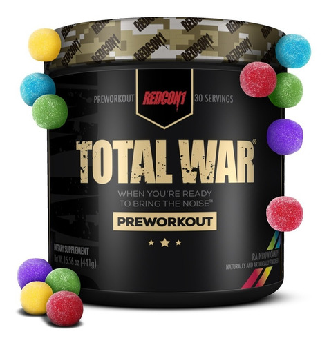 Pre Entreno Redcon1 Total War Pre Workout 30 Servicios