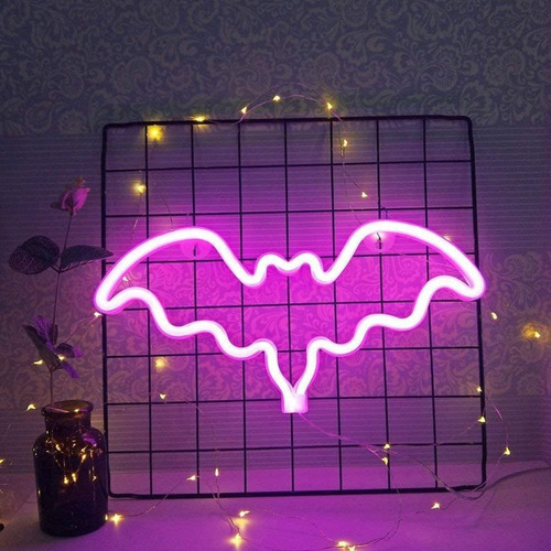 / Letreros De Neón De Halloween Con Luces Led Usb
