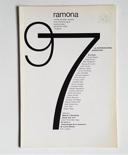 Revista Ramona Nro 97, Diciembre 2009
