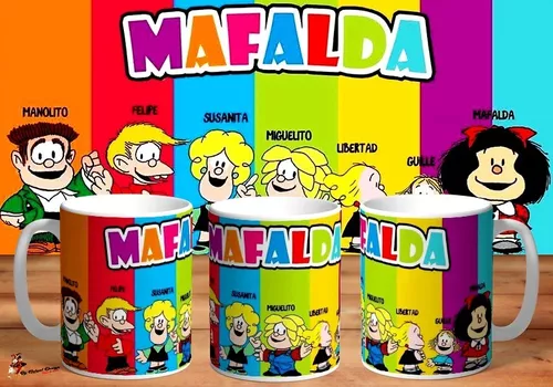 Taza Mafalda Amarillo – Mayorista Anni Toon