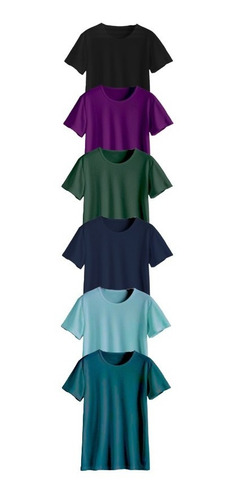 Playeras Set Moda Caballero 6pz Calidad Top Colores Varios