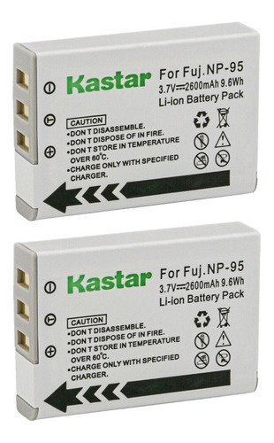 Set De 2 Baterías Para  Fujifilm Np-95 , Xf10, Ricoh Bj-9