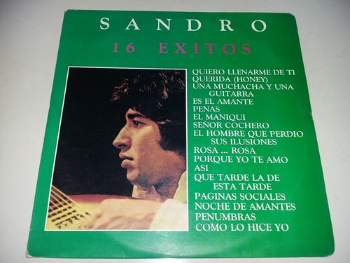 Lp Vinilo Disco Acetato Vinyl Sandro 16 Exitos