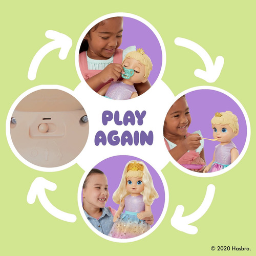 Baby Alive Princesa Ellie Crece. Interactiva Con Accesorios