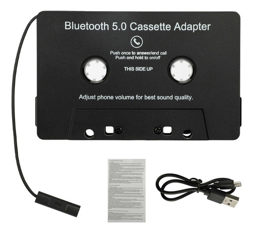 Tf Adaptador De Cassette Bluetooth A Auxiliar Con Batería