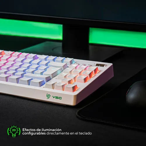 Teclado Mecanico Vsg Quasar 80% Switch Outemu Cafe Rgb