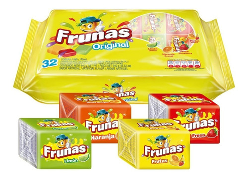 Frunas Original Sabores Surtidos - Caja X 32 Paq/ 4und