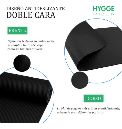 Imagen 4 de 7 de Pack X10 Mat Nbr 10mm Antideslizante Yoga Pilates Fitness