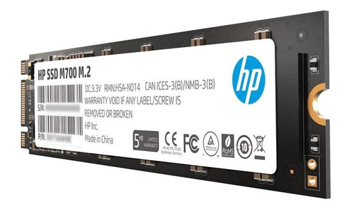 Imagen 2 de 3 de Disco sólido interno HP S700 2LU79AA 250GB