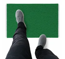 Comprar Tapete Capacho De Vinil Liso Higiene 450x60cm Verde Bandeira