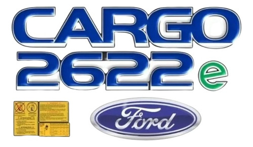 Kit Adesivos Compatível Ford Cargo 2622e Emblema 3d Kit69