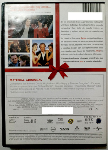 Realmente Amor La Última Comedia Romantica Dvd Original (Usado)