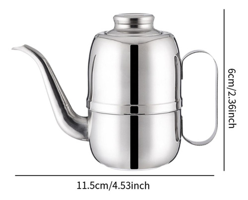Dispensador De Aceite De Acero Inoxidable, Resistente 250 Ml