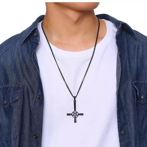 Collar Cruz Invertida Gotico Satan Cll1049 | MercadoLibre