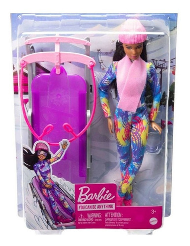 Barbie Muñeca Barbie Deportes De Invierno Trineo 2022