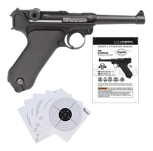 Pistola Umarex Co2 Legends P08 Blowback 4.5mm Bbs Xtreme C 