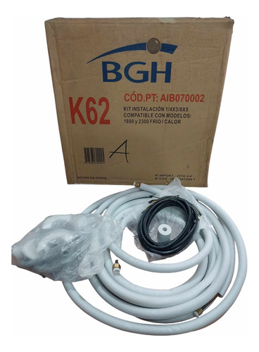 Kit Instalación Split 1800-2300 Frigorías Frio Calor 5 Metro