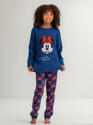 Pijama Micropolar Minnie Caffarena Talla 16 Color Azul 30948