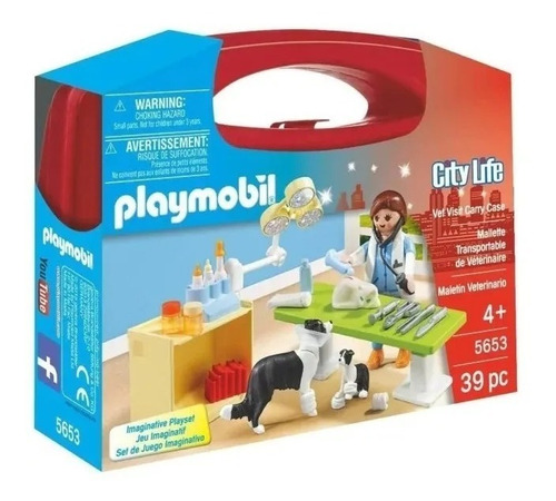 Playmobil 5653 Maletin City Life Veterinaria Playking