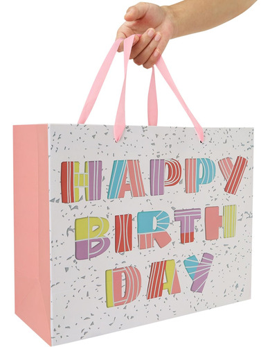 Juego De Bolsa De Regalo De Cumpleaños Grande De 13 Pulgadas