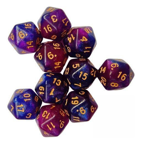 Jja 3 Dados Poliédricos D20 Para Juegos De Rol Ktv, Juego De