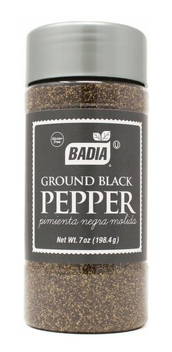 Imagen 3 de 6 de Pimienta Negra Molida X 198 Gr Badia - Especias Sin Tacc