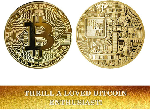  Souvenir Moneda Bitcoin Física Coleccionable + Cápsula
