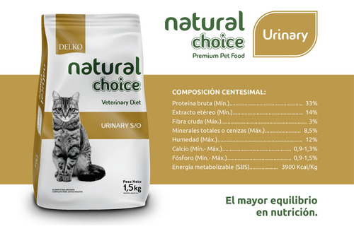 Alimento Gatos Natural Choice Urinary 1.5 Kg P