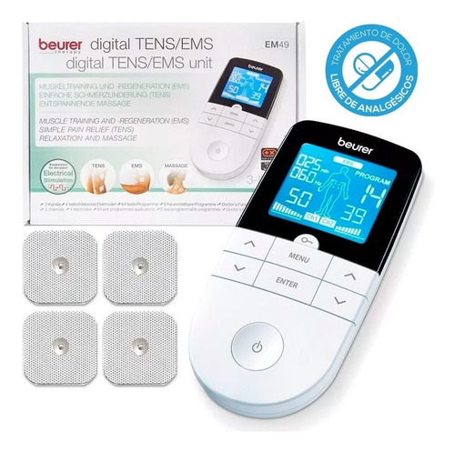 Beurer Em49 Electroestimulador Dolor Masajes Digital 3en1