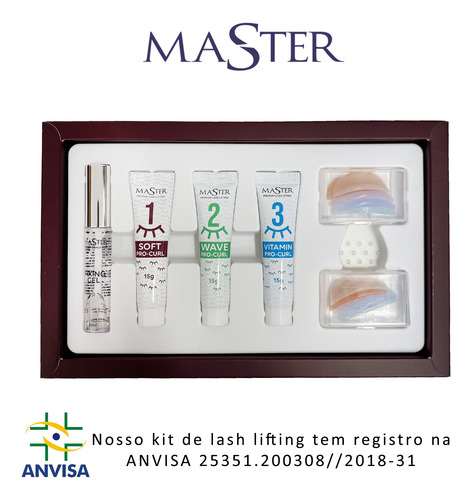 Kit Lash Lifting Cílios Master Premium Profissional C/anvisa