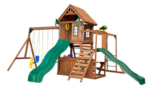 Juego Infantil De Madera Knightbridge Con Doble Resbaladilla