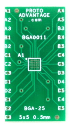 Proto-advantage Bga0011 Bga-25 A Dip-25 Adaptador Smt (paso