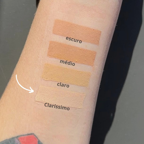 Corretivo Liquido Linha Pele Zanphy Maquiagem Make Tom Claríssimo