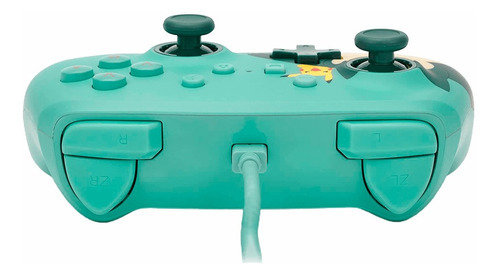 Controle Com Fio Nintendo Switch Snorlax & Friends - Powera Cor Azul-celeste