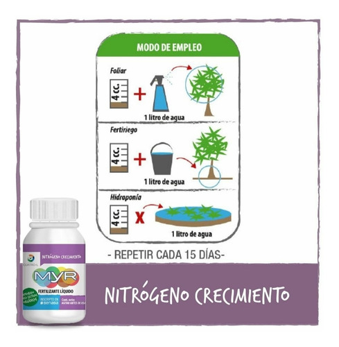 Myr Nitrógeno 40cc Vegetación - Metanoia Tienda De Cultivo