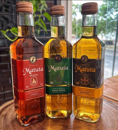 Mini Cachaça Matuta Maçã Verde Green Apple 300ml
